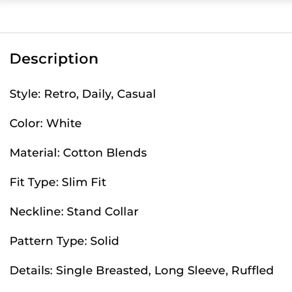 Elegant White Ruffled collar prom dress formal shirt renaissance cosplay band - Picture 3 of 3